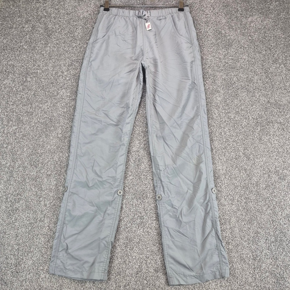 Gramicci Pants Womens XS Gray Roll-Up Quick Dry G Pant Nylon Belted Hiking